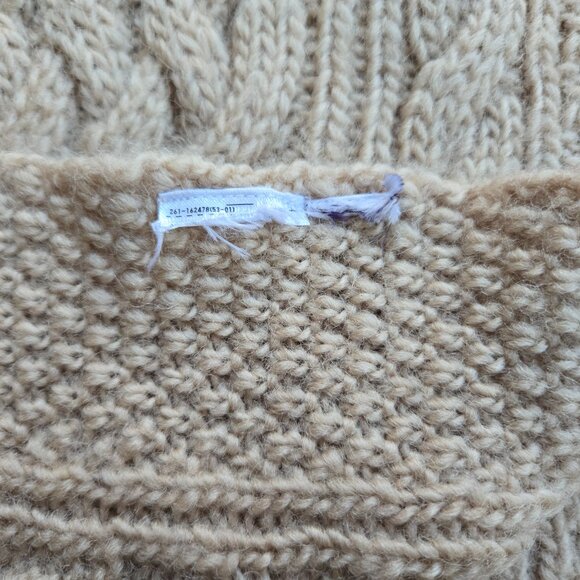 Knit Wool Scarf With Cable Design Aryan Celtic - Picture 4 of 7